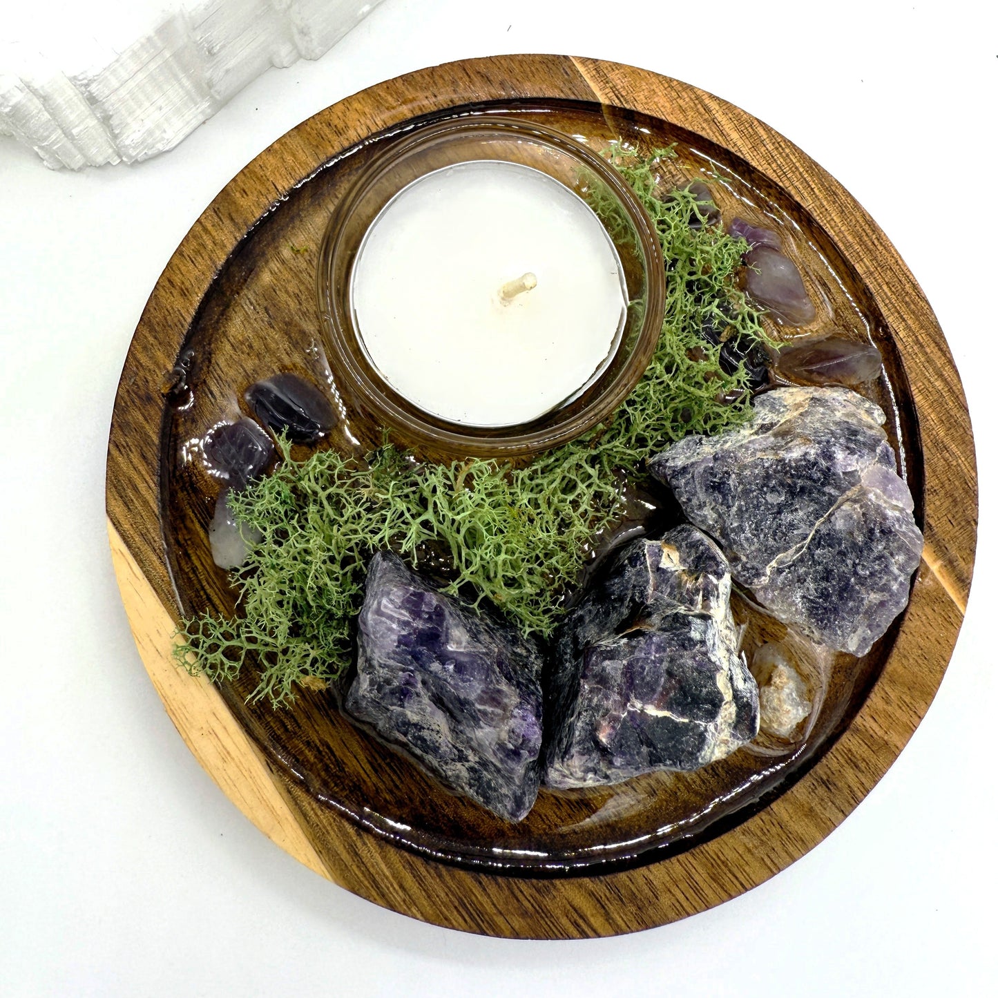 Amethyst Candle Altar | Purple Veil