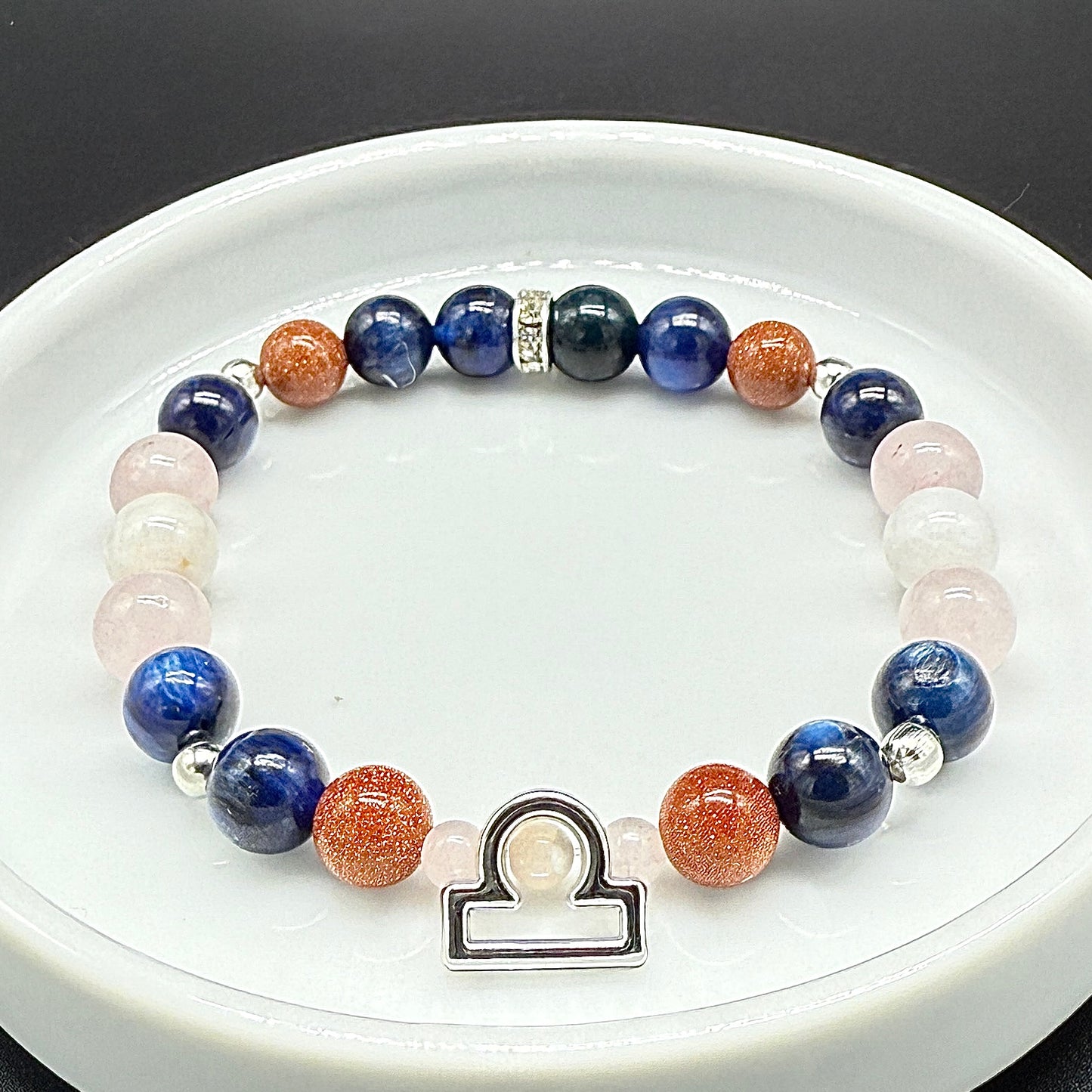 Libra Zodiac Crystal Bracelet