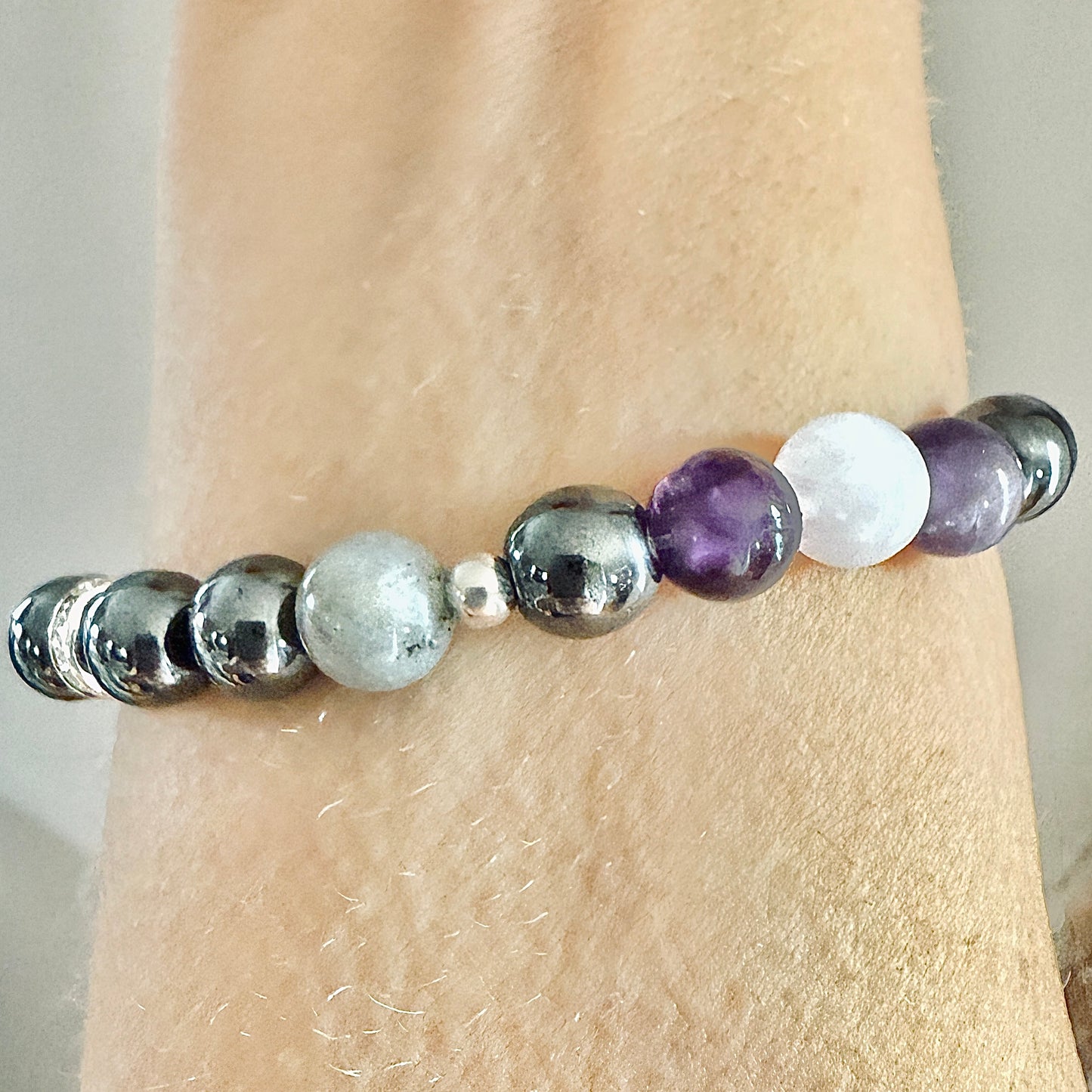 Aquarius Zodiac Crystal Bracelet