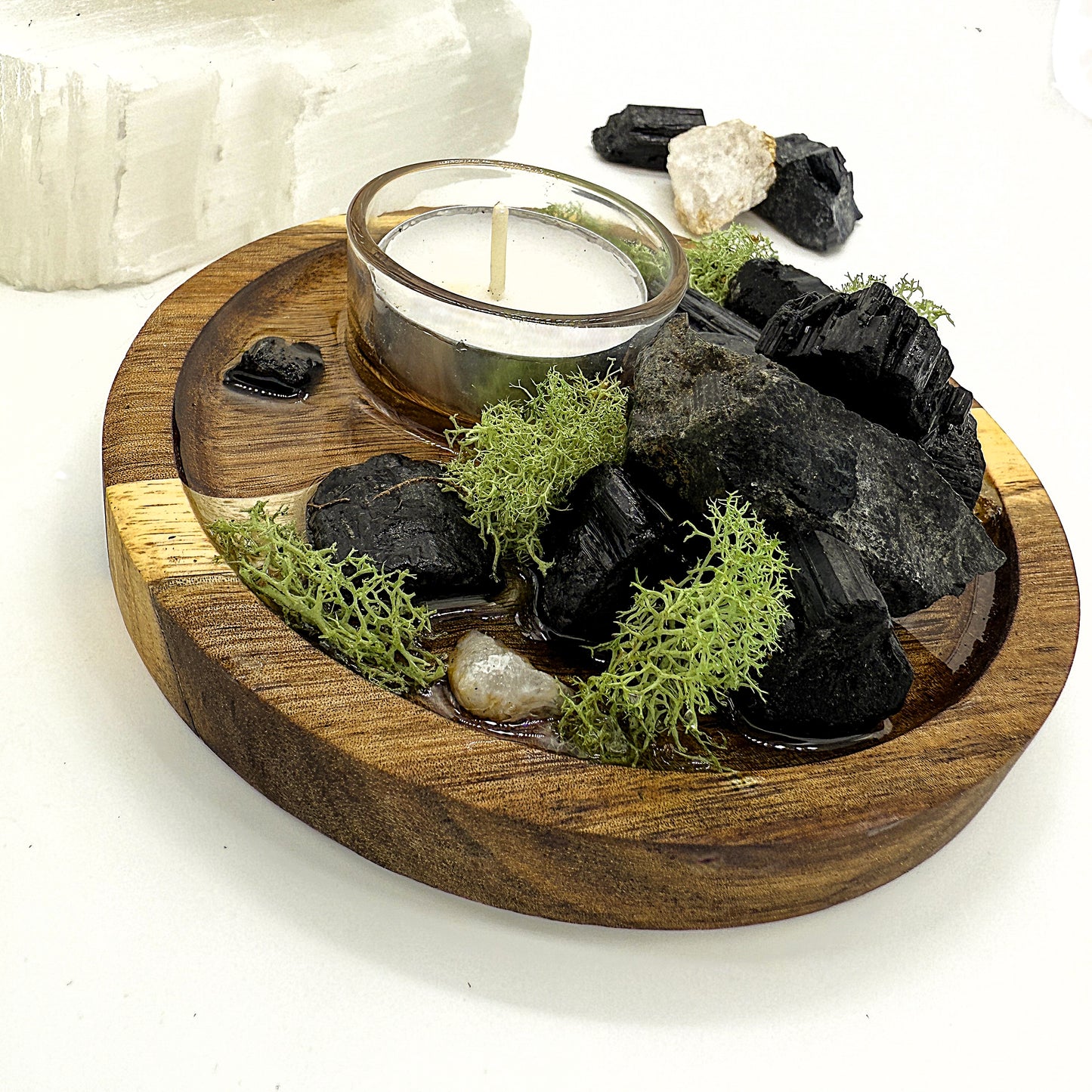 Black Tourmaline Candle Altar