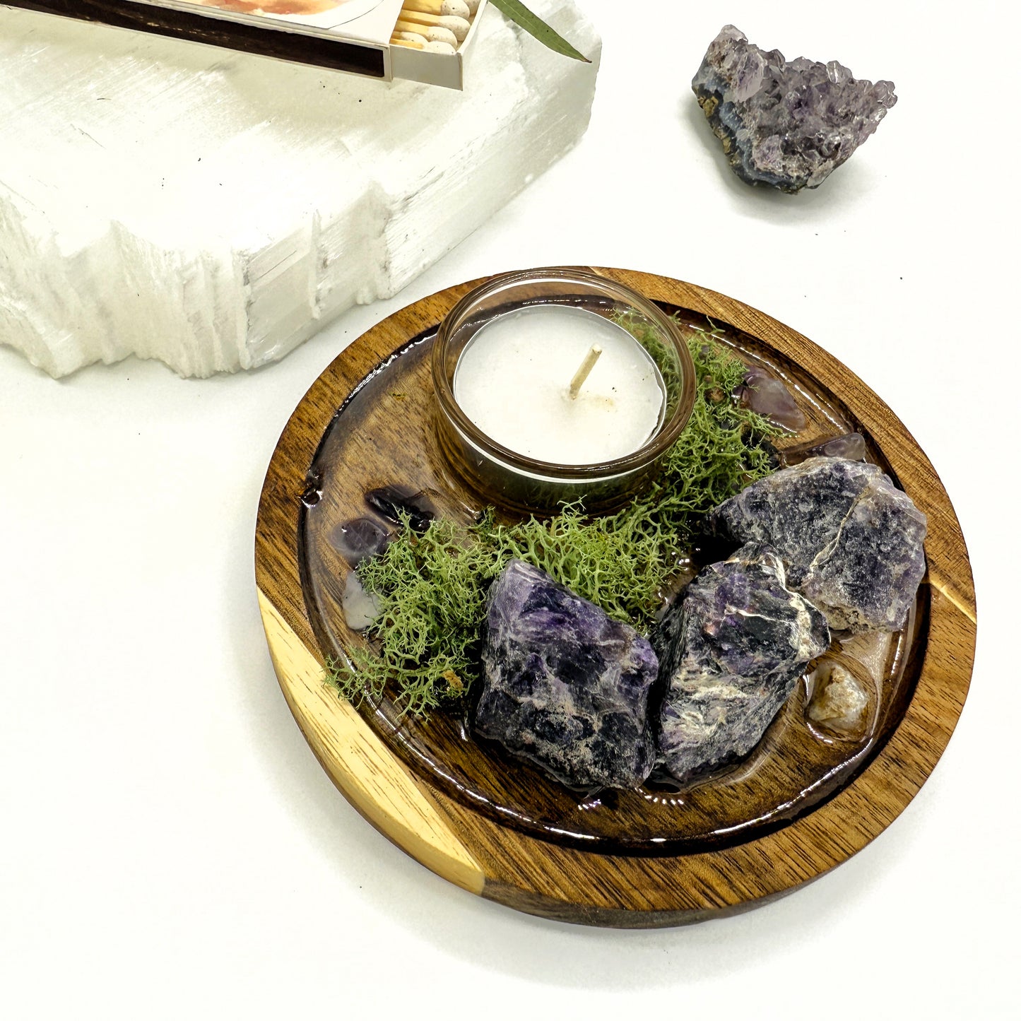 Amethyst Candle Altar | Purple Veil