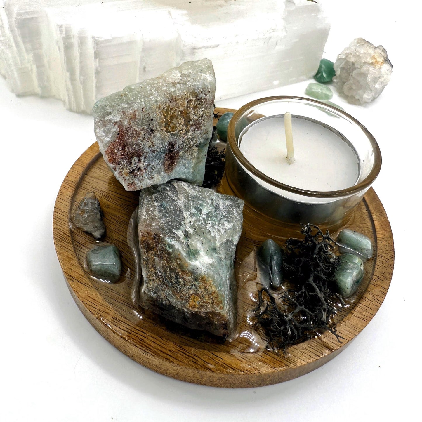 Aventurine Candle Altar
