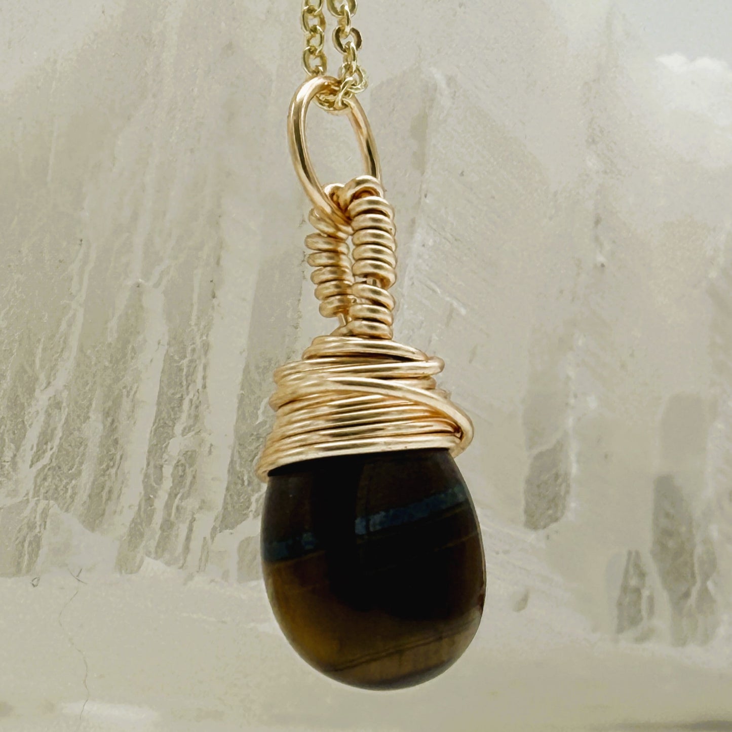 Tigers Eye Pendant Necklace