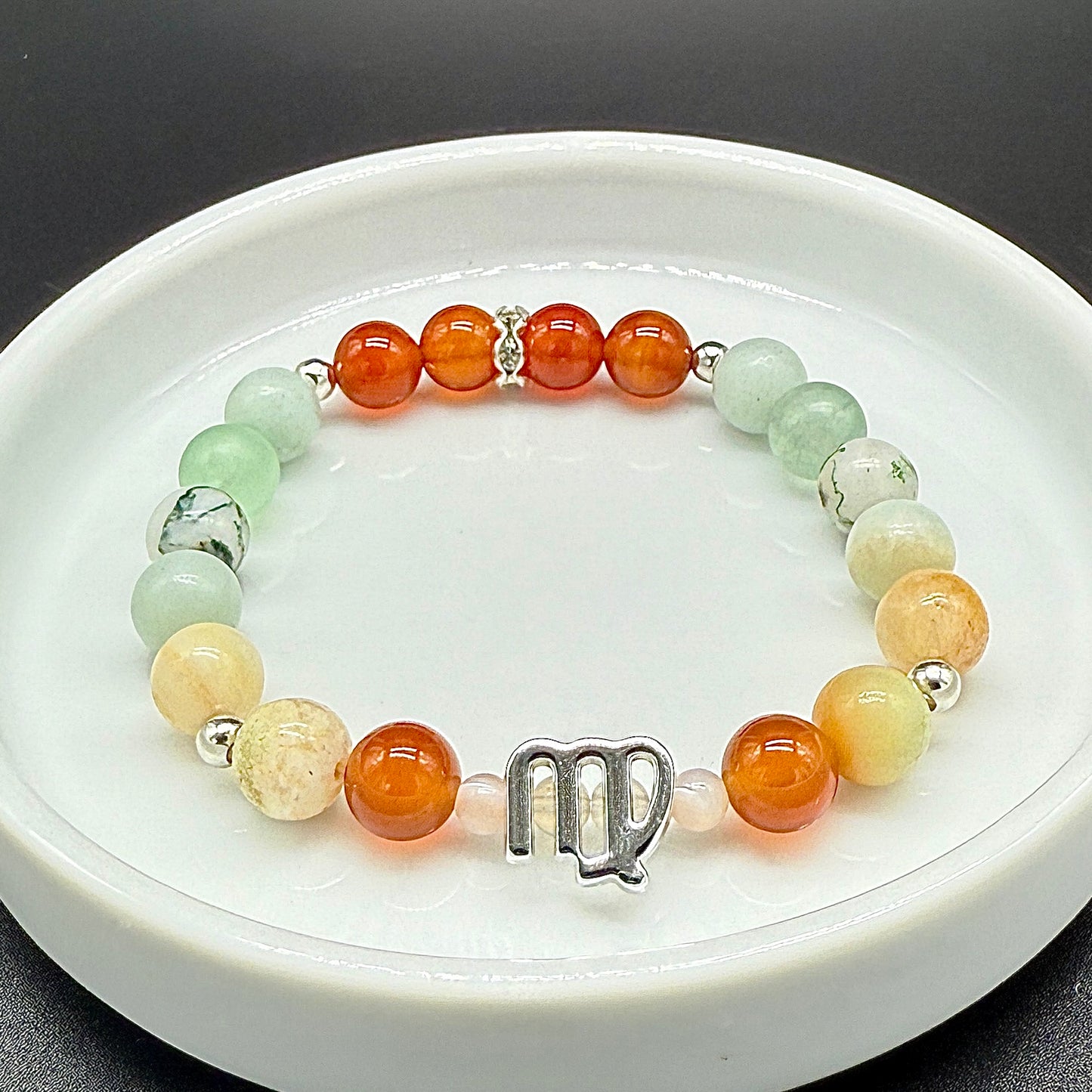 Virgo Zodiac Crystal Bracelet