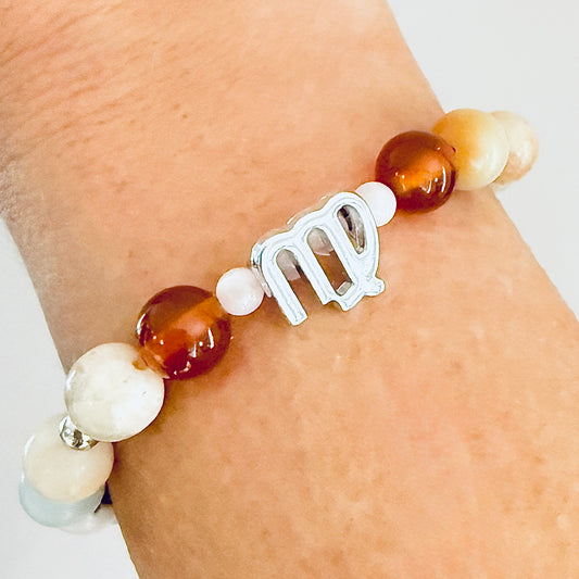 Virgo Zodiac Crystal Bracelet