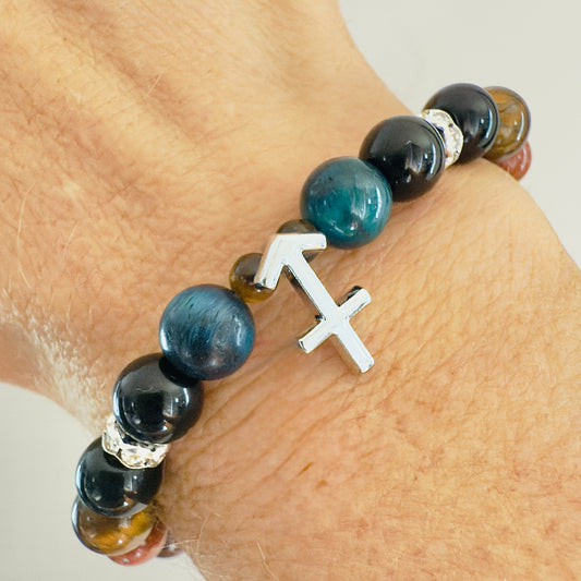 Sagittarius Zodiac Crystal Bracelet