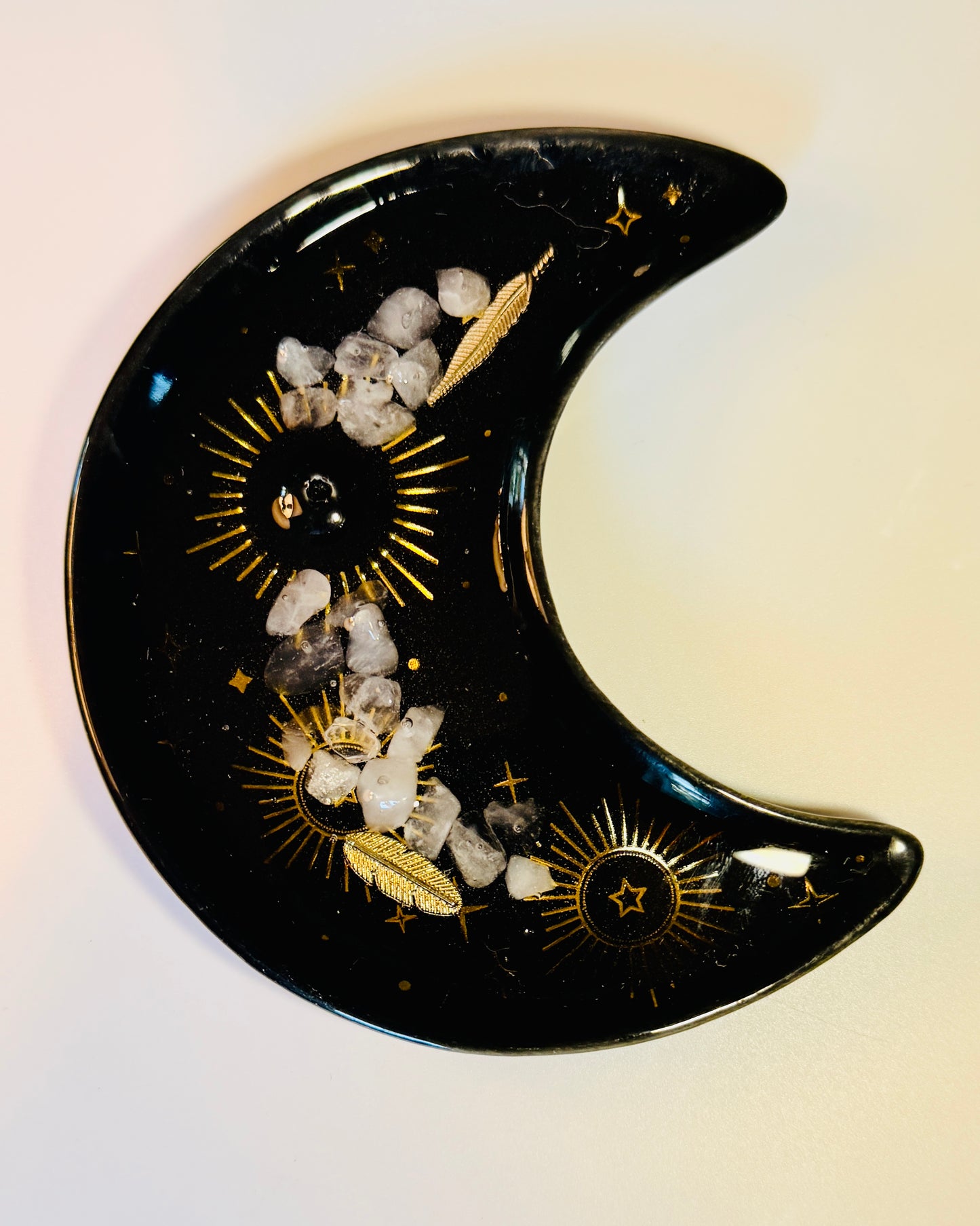 Crescent Moon Incense Holder