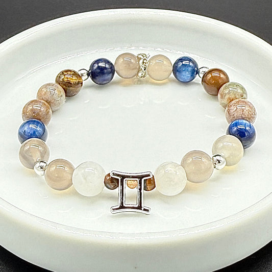 Gemini Zodiac Crystal Bracelet
