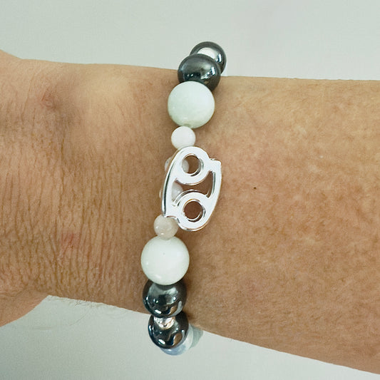 Cancer Zodiac Crystal Bracelet