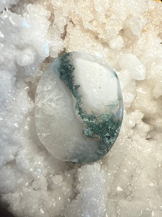 Moss Green Agate Comfort Stone