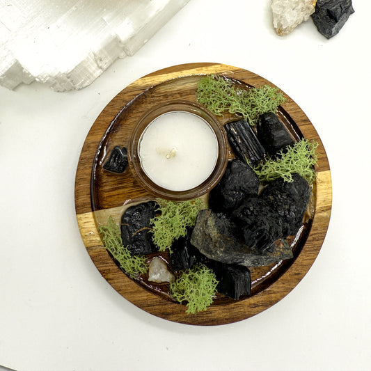 Black Tourmaline Candle Altar