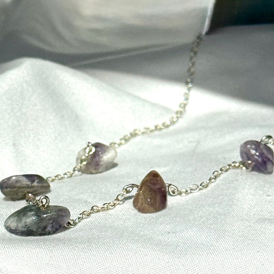 Amethyst Five-Stone Necklace