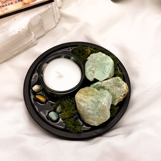 Amazonite Candle Altar